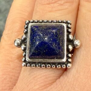 Sterling Silver & Blue Lapis Ring!